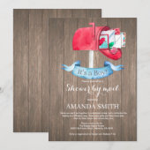 Baby Boy Longue Distance Show par Mail Invitation (Devant / Derrière)