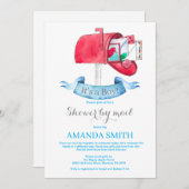 Baby Boy Longue Distance Show par Mail Invitation (Devant / Derrière)