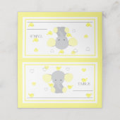 Baby Boy Meisje Douche Gele Olifant Tafel (Buitenkant ongevouwen)