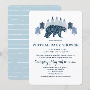 Baby Boy Modern Beer virtueel baby shower Kaart
