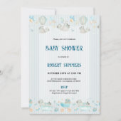 Baby Boy Modern Shower Invitation (Devant)