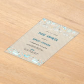 Baby Boy Modern Shower Invitation (Poser)