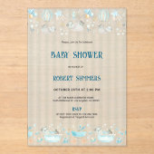 Baby Boy Modern Shower Invitation (Recto)