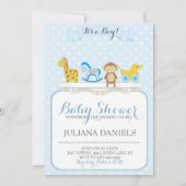 Baby Boy Nursery Baby Shower Uitnodigingen (Voorkant)