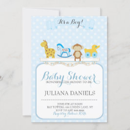Baby Boy Nursery Baby Shower Uitnodigingen