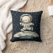 Baby Boy Nursery Coussin avec l'astronaute Teddy B (Couverture)