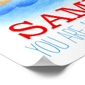 Baby boy nursery phare citation poster (Coin)