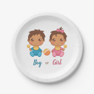 Baby Boy of Girl Gender onthullen Party Paper Bord