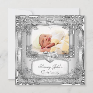 Baby Boy of Girl Silver Christening Baptism Cross Aankondiging