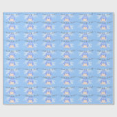 Baby Boy op Clothesline Cadeaupapier (Vlak)