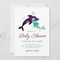 Baby Boy Orca Invitation