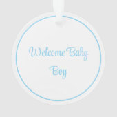 Baby Boy Ornament (achterkant)