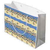 Baby Boy Pacifier Abstract Groot Cadeauzakje (Achterkant Gekanteld)