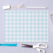 Baby Boy Pastel Blue Gingham Pset Tissuepapier (Craft)