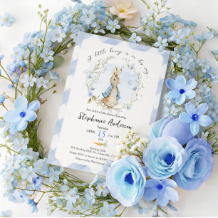 Baby Boy Peter Rabbit Baby shower Invitation