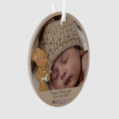 Baby Boy Photo Teddy Bear Grand-Parent (devant)