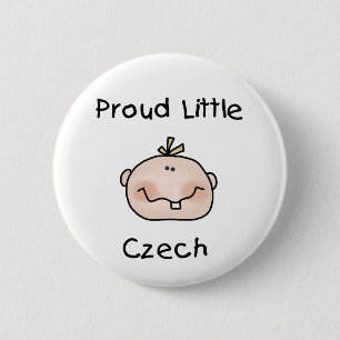 Baby Boy Proud Czech Ronde Button 5,7 Cm