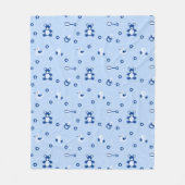 Baby-boy Quilt Pattern Fleece Deken (Voorkant)