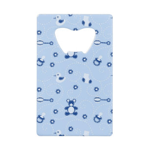 Baby-boy Quilt Pattern Kredietkaart Flessenopener