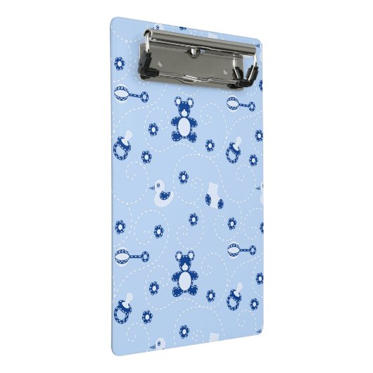 Baby-boy Quilt Pattern Mini Klembord (Schuin)