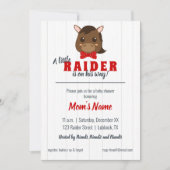 Baby Boy Red Horse Baby shower Invitation (Devant)
