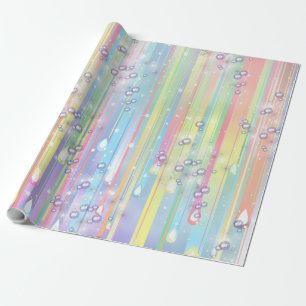 Baby Boy regenboogballetjes Baby shower Cadeaupapier