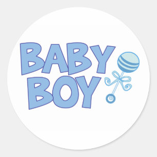 Baby Boy Ronde Sticker
