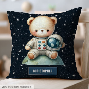 Baby Boy Room Coussin avec l'astronaute Teddy Bear
