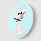 Baby Boy Round Clock Grote Klok (Hoek)
