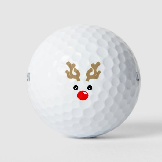 Baby Boy Rudolph Reindeer Golfballen (Voorkant)