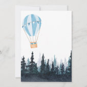 Baby Boy Rustic aventure babyshower Invitation (Dos)