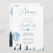 Baby Boy Rustic aventure babyshower Invitation (Devant / Derrière)