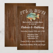 Baby Boy Rustic Vist Kaart (Voorkant / Achterkant)