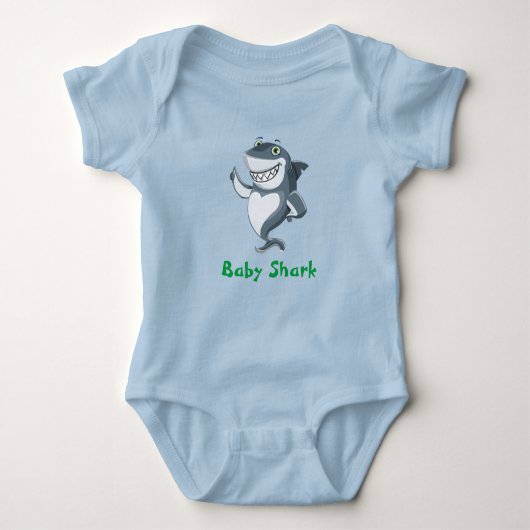 Baby boy shark romper (Voorkant)