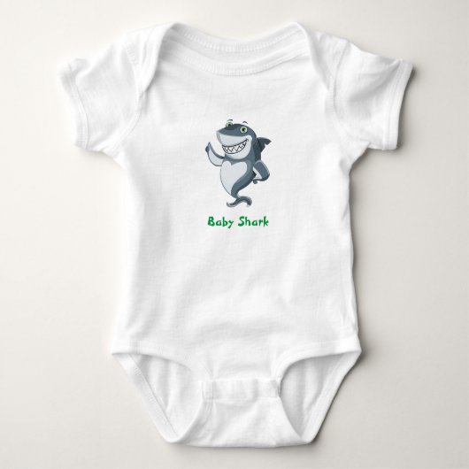 Baby boy shark romper (Voorkant)