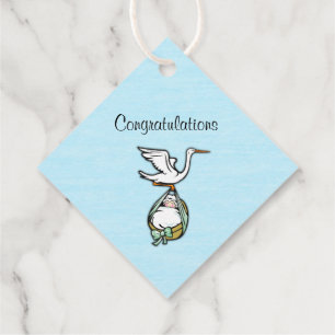 Baby Boy Shower Bedankjes Labels