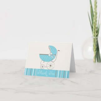 Baby Boy Shower Bedankt kaart