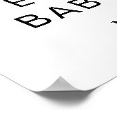 Baby Boy Shower Blue Feet Affiche de bienvenue (Coin)