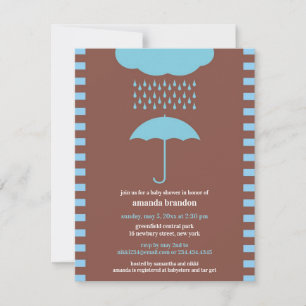 Baby Boy Shower Blue Invitation