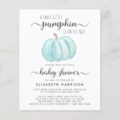Baby Boy Shower by Mail Blue Pumpkin Invitation (Voorkant)