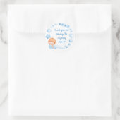Baby Boy Shower Dank je Sticker (Tas)
