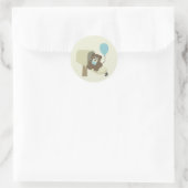Baby Boy Shower door Mail Envelope Seals Ronde Sticker (Tas)