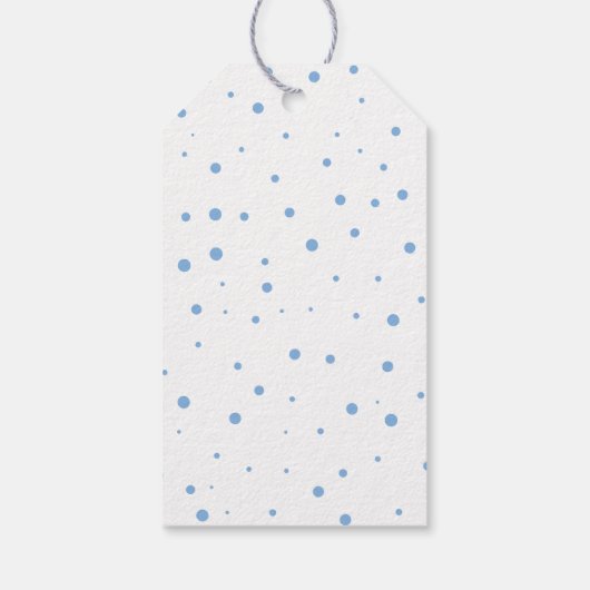 Baby Boy Shower Greenery Elephant Bedankt Cadeaulabel (Achterkant)