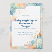 Baby Boy Shower Invitation | Blue Teddy Bear (Dos)