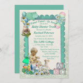 Baby Boy Shower Tweets Invitation (Devant / Derrière)
