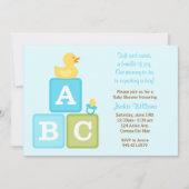 Baby Boy Shower-uitnodiging Kaart (Voorkant)