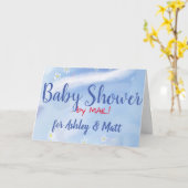 Baby Boy Soft Daisies Watercolor Carte Cadeau (Fleur jaune)