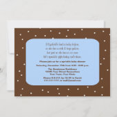 Baby Boy Sprinkle Douche Invitation Blocs bébé (Dos)