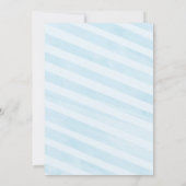 Baby Boy Sprinkle Douche Invitation or bleu (Dos)