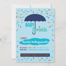 Baby Boy Sprinkle Umbrella Kaart